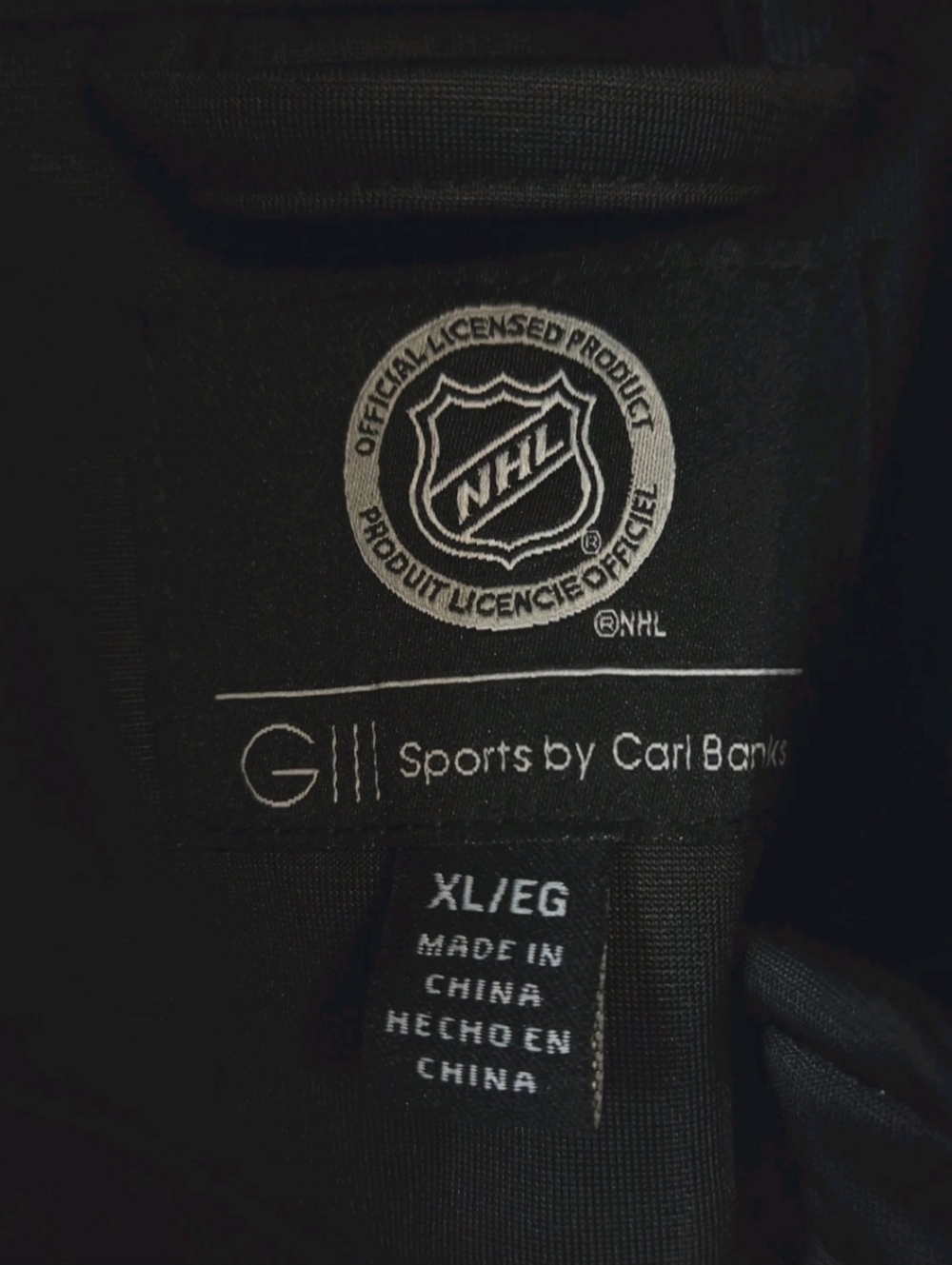 Vegas Golden Knights G-III Sports by Carl Banks Black Full Zip Jacket Size XL - Picture 9 of 9
